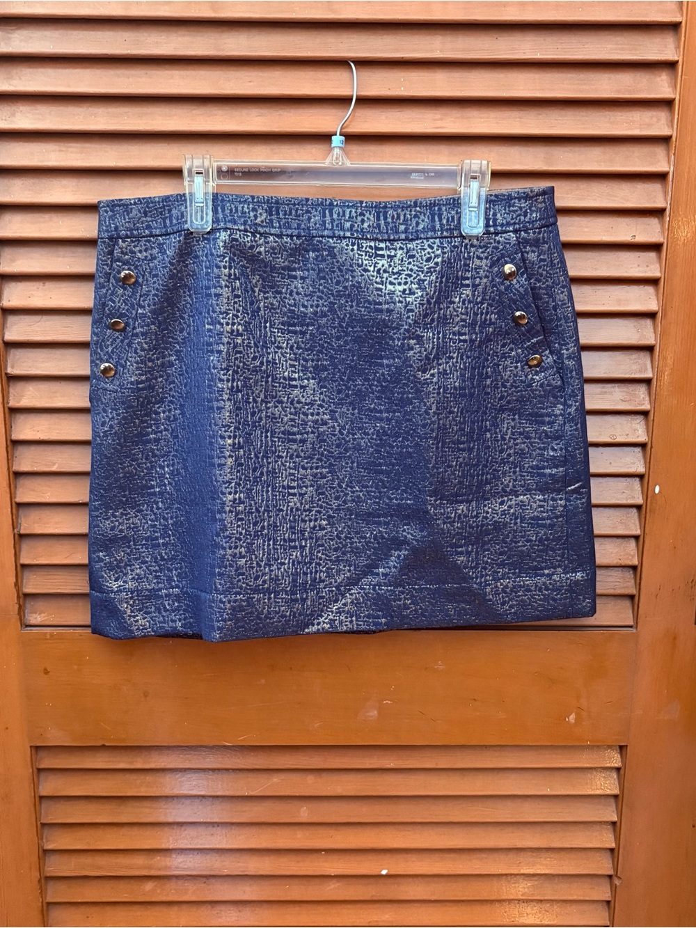 Banana Republic Heritage Collection Skirt - Blue w/ Gold Shimmer - Size 14